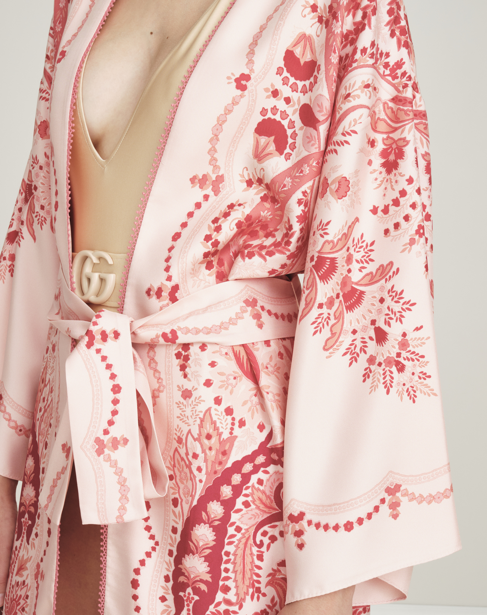 Etro - Paisley Printed Silk Kimono S